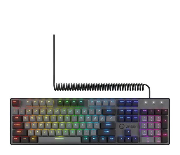 Lorgar Azar 514 RGB Czarna LRG-GK514B-US - 1326961 - zdjęcie 2